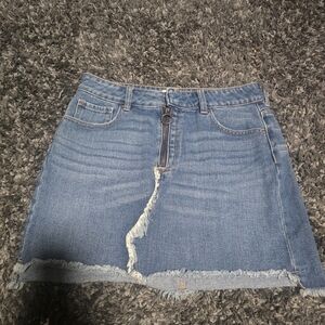 PacSun Blue Mini Skirt with Slit for Casual Wear